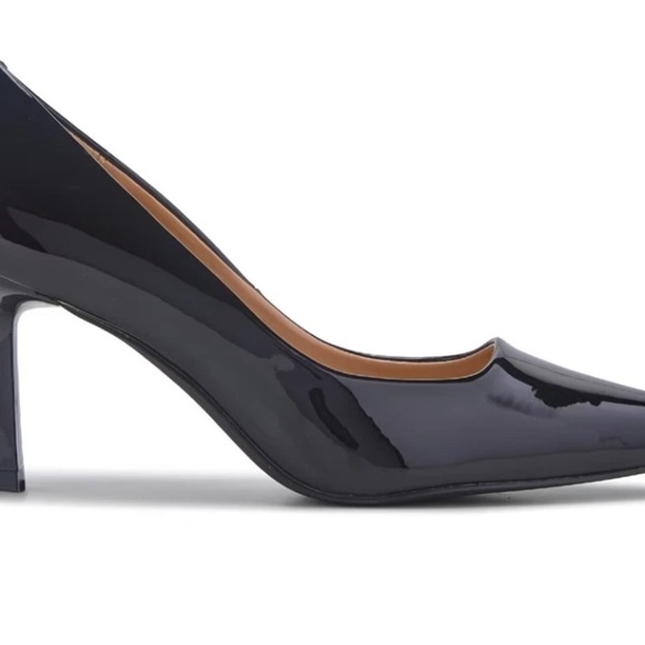 Madden Girl Womens Brynn Black Patent LLeather Look Pumps 6.5 M - Picture 2 of 5